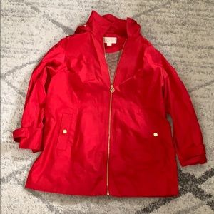 Plus sized Michael Kors raincoat.